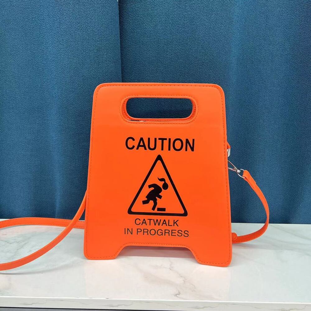 "Caution" Design Handbag - Picture 12 of 14